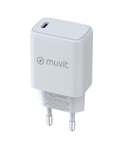 Cargador de pared muvit for change mcacc0014/ 1xusb tipo-c/ 30w