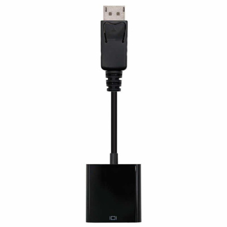 Conversor nanocable 10.16.0602/ displayport macho - vga hembra/ 15cm/ negro