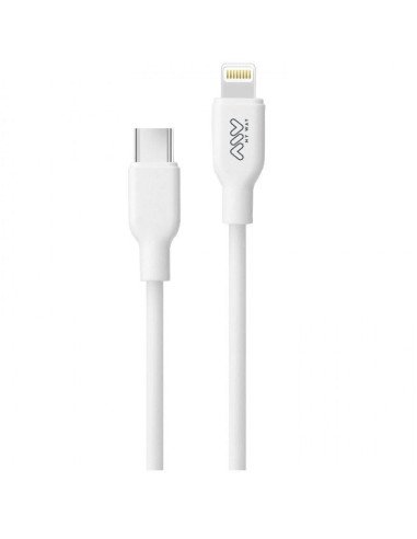 Cable usb 2.0 tipo-c lightning myway mwusc0023/ usb tipo-c macho - lightning macho/ 1m/ blanco