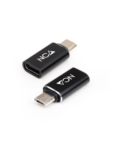 Adaptador nanocable 10.02.0014/ microusb macho - usb tipo-c hembra