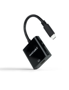 Conversor nanocable 10.16.4102-bk/ usb tipo-c macho - hdmi hembra/ 15cm/ negro