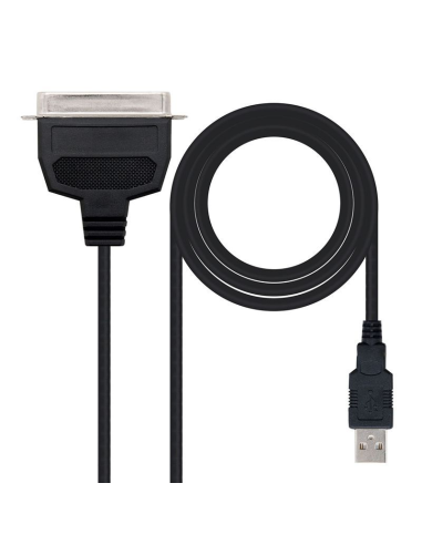 Cable conversor impresora nanocable 10.03.0001/ usb macho - cn36 macho/ 1.5m/ negro