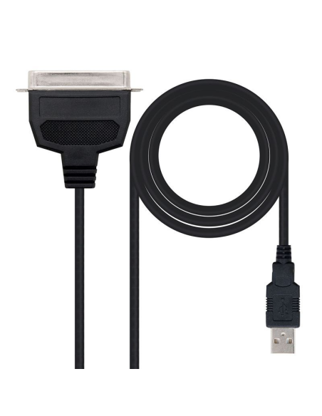 Cable conversor impresora nanocable 10.03.0001/ usb macho - cn36 macho/ 1.5m/ negro