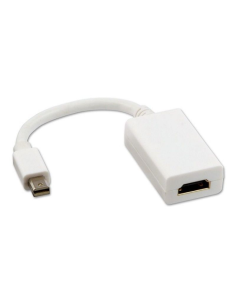 Conversor nanocable 10.16.0602-w/ mini displayport macho - hdmi hembra/ 15cm/ blanco