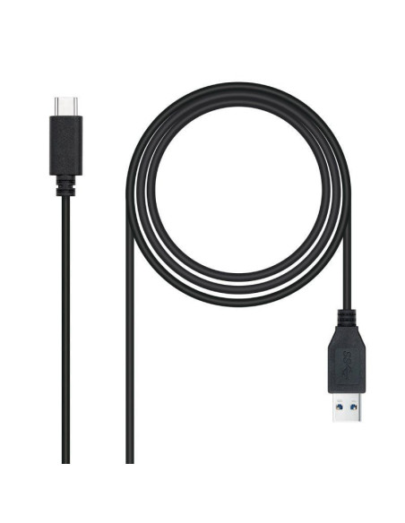 Cable usb 3.1 tipo-c nanocable 10.01.4002/ usb tipo-c macho - usb macho/ 2m/ negro