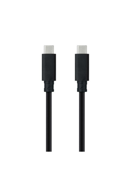 Cable usb 3.1 tipo-c nanocable 10.01.4100/ usb tipo-c macho - usb tipo-c macho/ 50cm/ negro