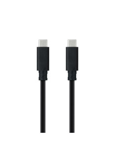 Cable usb 3.1 tipo-c nanocable 10.01.4102/ usb tipo-c macho - usb tipo-c macho/ 2m/ negro