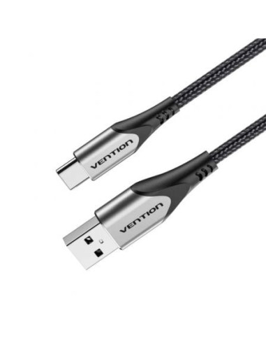 Cable usb 2.0 tipo-c vention codhf/ usb macho - usb tipo-c macho/ 1m/ gris