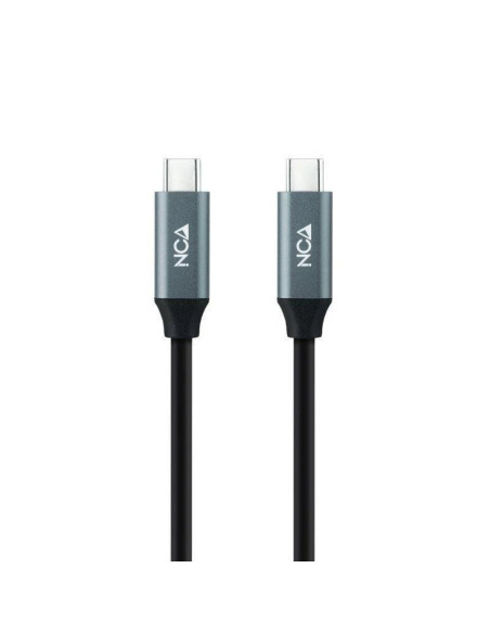 Cable usb 3.2 tipo-c nanocable 10.01.4303/ usb tipo-c macho - usb tipo-c macho/ 3m/ gris y negro