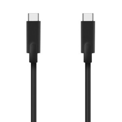 Cable usb 3.2 tipo-c aisens a107-0706 5gbps 3a 60w/ usb tipo-c macho - usb tipo-c macho/ hasta 60w/ 5gbps/ 4m/ negro