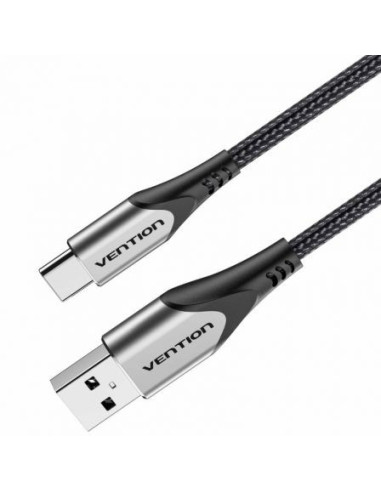 Cable usb 2.0 tipo-c vention codhh/ usb macho - usb tipo-c macho/ 2m/ gris