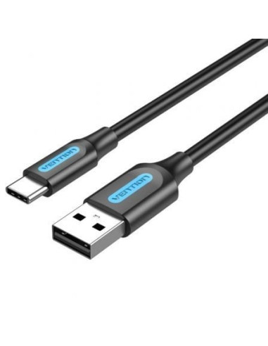 Cable usb 2.0 tipo-c vention cokbc/ usb macho - usb tipo-c macho/ 25cm/ gris