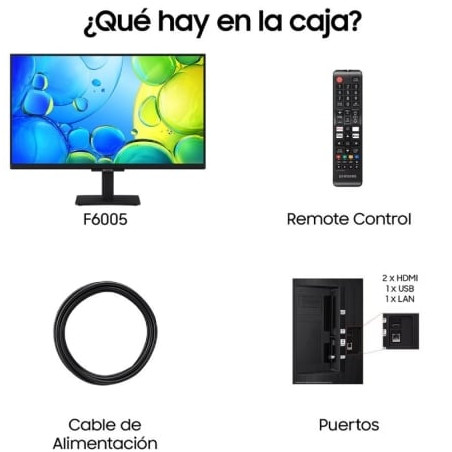 Televisor samsung f6005 tu24f6005fk 24'/ full hd/ smart tv/ wifi