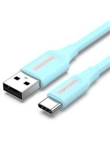 Cable usb 2.0 tipo-c vention coksf/ usb tipo-c macho - usb macho/ 1m/ azul