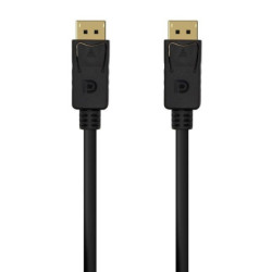 Cable displayport 1.2 4k aisens a124-0548/ displayport macho - displayport macho/ hasta 5w/ 2300mbps/ 50cm/ negro