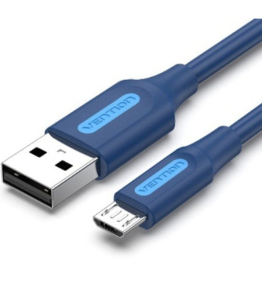 Cable usb 2.0 vention collh/ usb macho - microusb macho/ 480mbps/ 2m/ azul