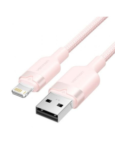 Cable usb lightning vention lanbh/ usb macho - lightning macho/ 480mbps/ 1m/ rosa