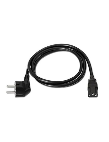 Cable alimentación nanocable 10.22.0102/ schuko macho - c13 hembra/ 1.5m/ negro