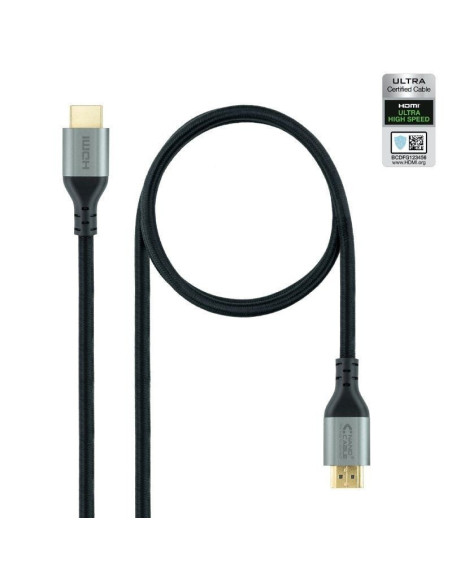 Cable hdmi 2.1 8k nanocable 10.15.8103/ hdmi macho - hdmi macho/ 3m/ certificado/ negro