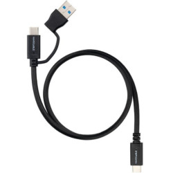 Cable usb 3.2 tipo-c nanocable 10.01.4802/ usb tipo-c macho/ usb macho - usb tipo-c macho/ hasta 60w/ 10gbps/ 2m/ negro