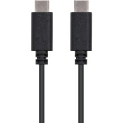 Cable usb 2.0 tipo-c nanocable 10.01.2301/ usb tipo-c macho - usb tipo-c macho/ 480mbps/ 1m/ negro