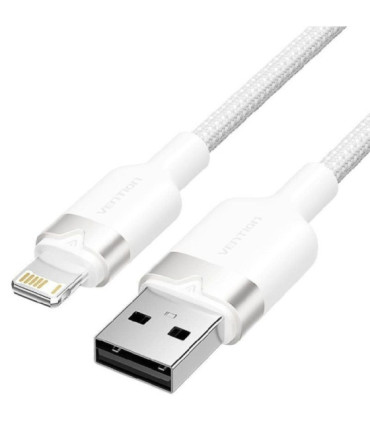 Cable usb lightning vention lanwh/ usb macho - lightning macho/ 480mbps/ 2m/ blanco