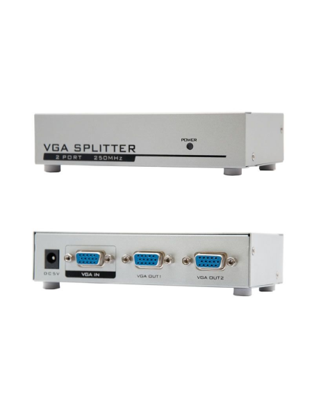 Duplicador svga nanocable 10.25.0002/ 2x svga hembra - svga macho