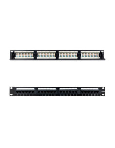Patch panel nanocable 10.21.4124/ 24 puertos/ cat.6a/ altura 1u