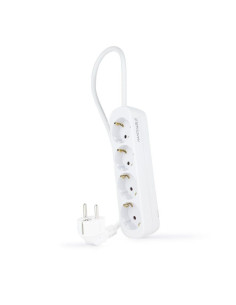 Regleta nanocable 10.37.0004-ns/ 4 tomas de corriente/ cable 1.4m/ blanca