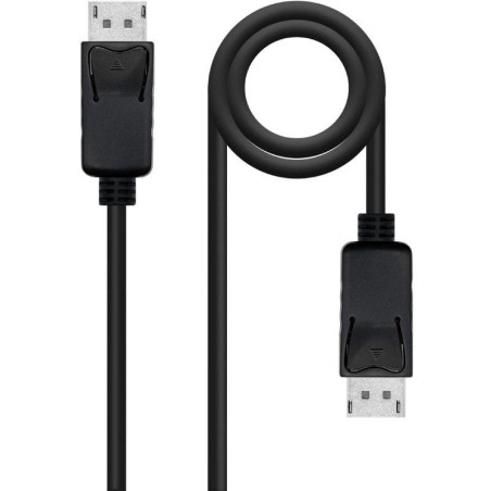 Cable displayport nanocable 10.15.2701-l150/ displayport macho - displayport macho/ 1.5m/ negro