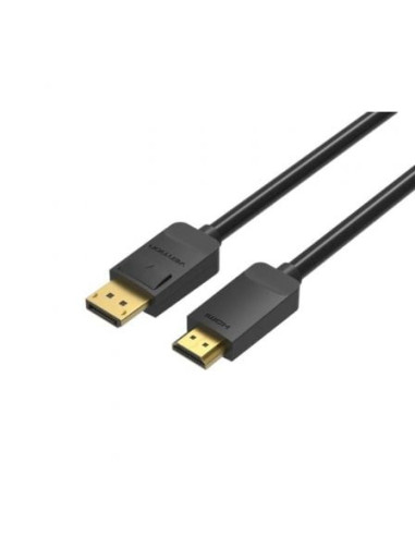 Cable conversor vention hadbh/ displayport macho - hdmi macho/ 2m/ negro