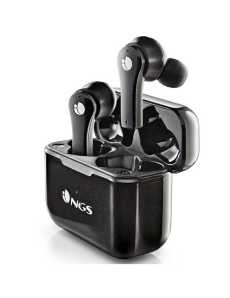 Auriculares bluetooth ngs ártica bloom con estuche de carga/ autonomía 6h/ negros