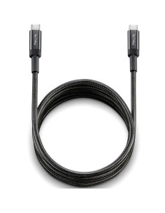 Cable usb 2.0 tipo-c ngs knot/ usb tipo-c macho - usb tipo-c macho/ hasta 65w/ 480mbps/ 3m/ negro