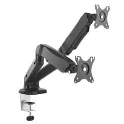 Soporte de Mesa con Contrapeso para 2 Monitores Aisens DT27TSR-045/ Giratorio/ Inclinable/ hasta 9kg