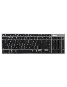 Teclado inalámbrico por bluetooth ngs fortune-bt/ gris