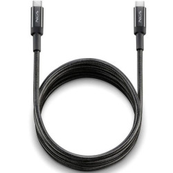 Cable usb 2.0 tipo-c ngs knot/ usb tipo-c macho - usb tipo-c macho/ hasta 100w/ 480mbps/ 3m/ negro