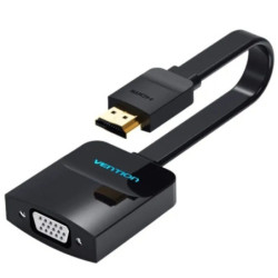 Conversor vention 74345/ hdmi macho/ vga hembra/ 15cm/ negro