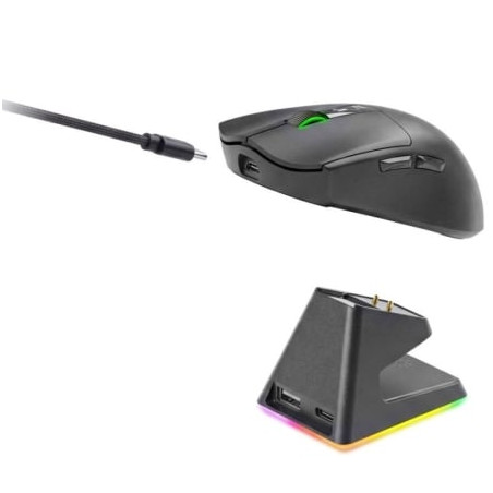 Ratón gaming mars gaming mmw-elite/ batería recargable/ hasta 20000 dpi