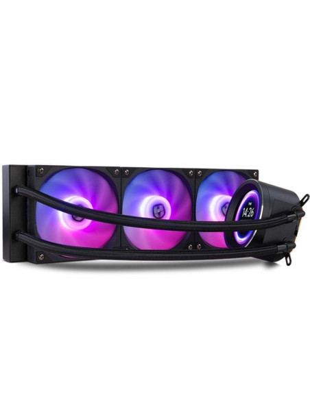 Sistema de refrigeración líquida nox x-360 lcd/ negro