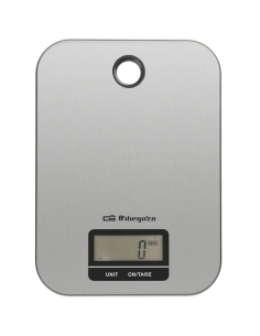 Báscula de cocina electrónica orbegozo pc 1019/ hasta 5kg/ plata