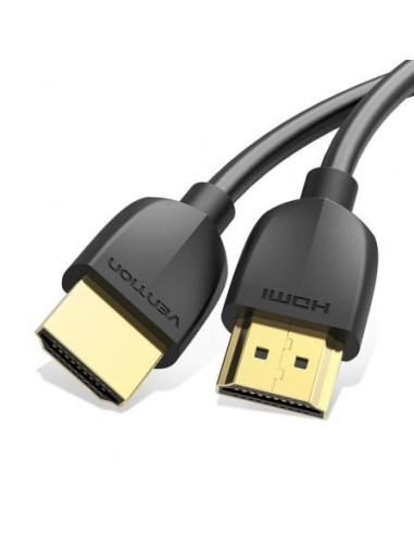 Cable hdmi 2.0 4k portatil vention aaibf/ hdmi macho - hdmi macho/ 1m/ negro