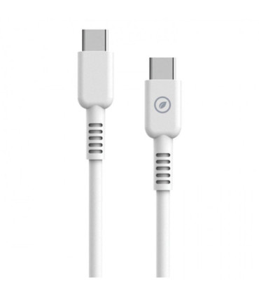 Cable usb 2.0 tipo-c muvit for change mcusc0008/ usb tipo-c macho - usb tipo-c/ hasta 60w/ 480mbps/ 1.2m/ blanco