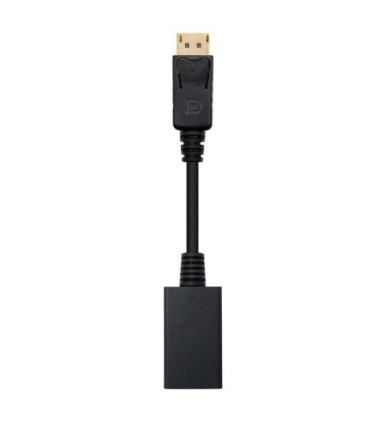 Conversor nanocable 10.16.0502/ displayport macho - hdmi hembra/ 15cm/ negro