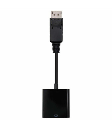 Conversor nanocable 10.16.0602/ displayport macho - vga hembra/ 15cm/ negro