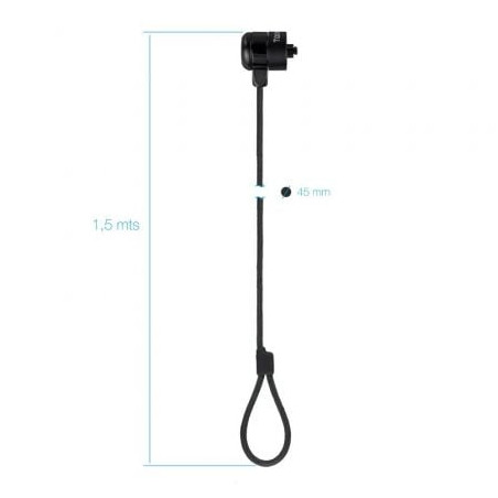 Cable de seguridad para portátiles tooq tqclkc0025-g/ 1.5m