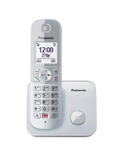 Teléfono inalámbrico panasonic kx-tg6851sp/ plata
