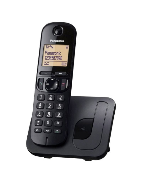 Teléfono inalámbrico panasonic kx-tgc210spb/ negro