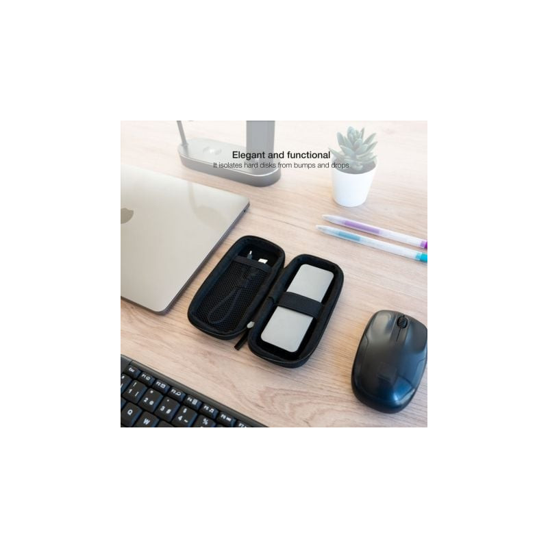 Funda para disco externo m2 tooq tqbc-m201b/ negra