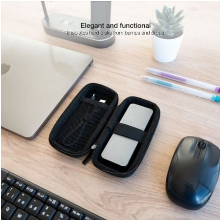Funda para disco externo m2 tooq tqbc-m201b/ negra