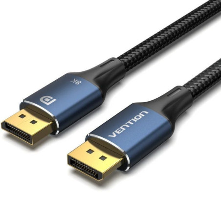 Cable displayport 1.4 8k vention hcelg/ displayport macho - displayport macho/ 1.5m/ azul